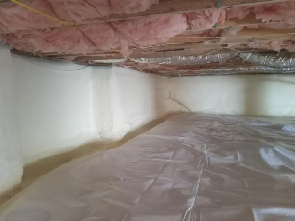 Crawl space encapsulation with closed-cell spray foam for Roof Maintenance in Wantage